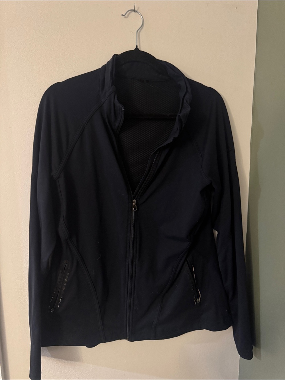 Black  Zip-Up Active Jacket